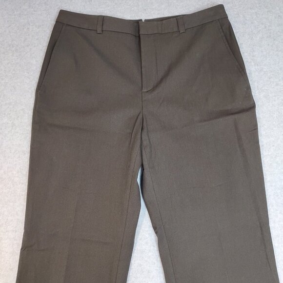 Banana Republic 12R NEW Cotton Twill Academia Classic Stretch Pant Career Olive - Picture 3 of 11